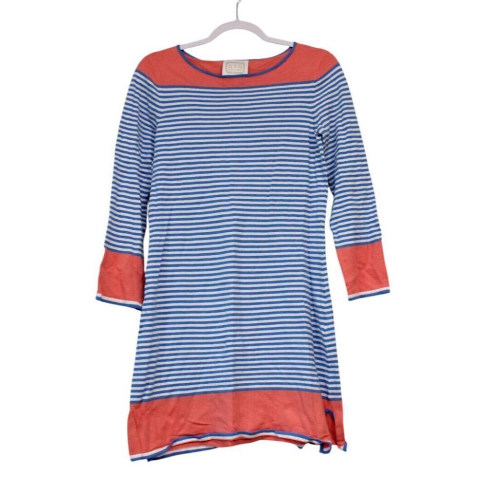 STS Sail to Sable XS Knit Sweater Dress Striped Long Sleeve Preppy Resortwear